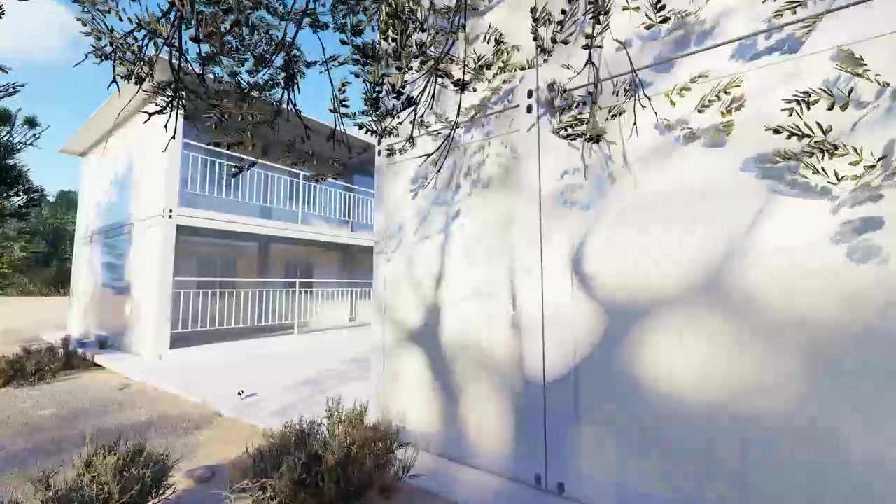 Completed Flora Hotel building in landscaped grounds