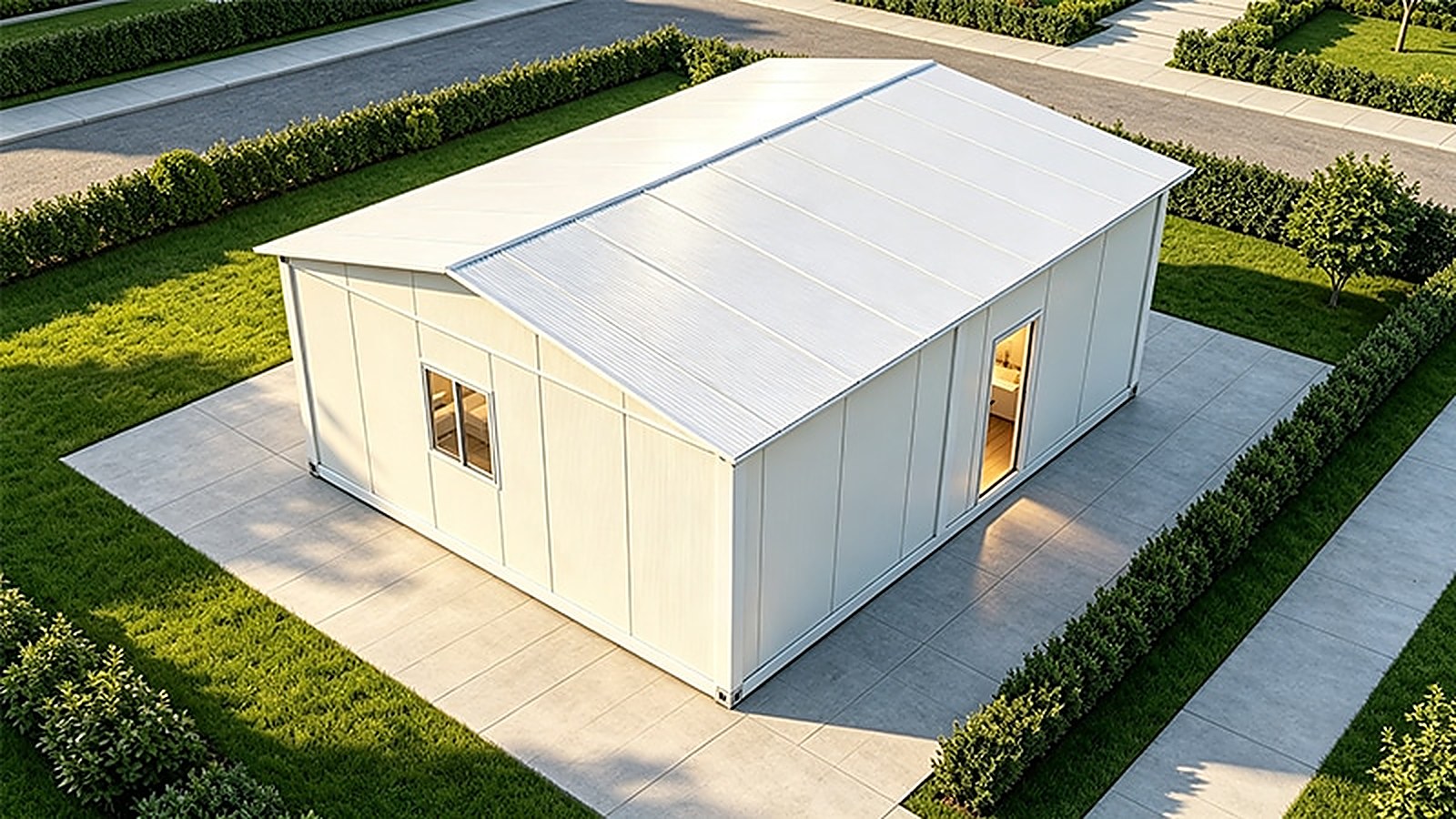 1 Bedroom 1 Living Room Fully Furnished Gable Roof Modular Prefab House